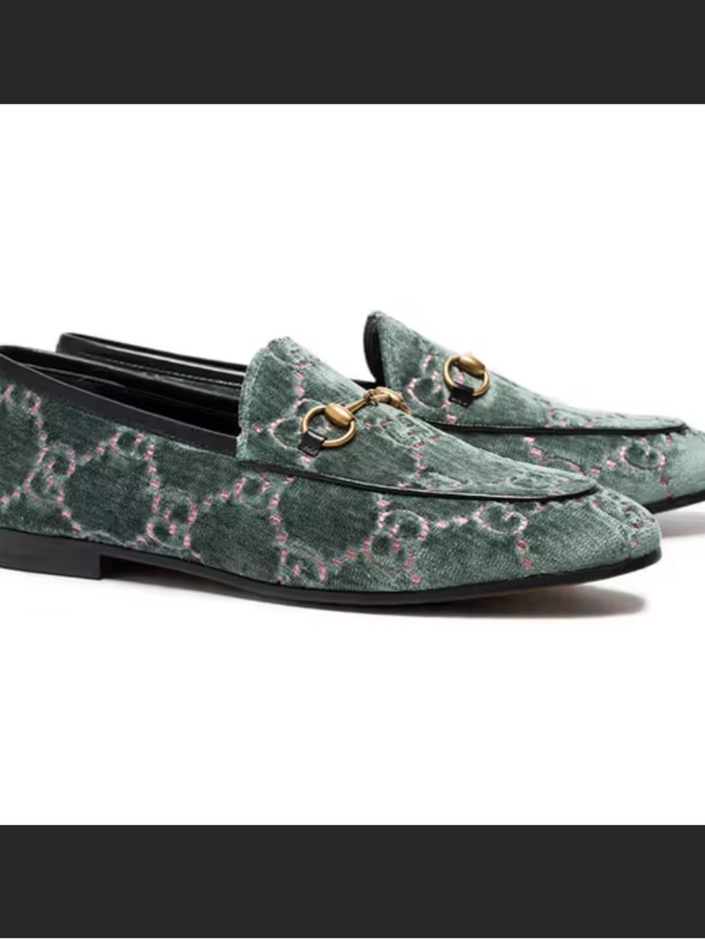 Gucci GG Logo Velvet Loafers